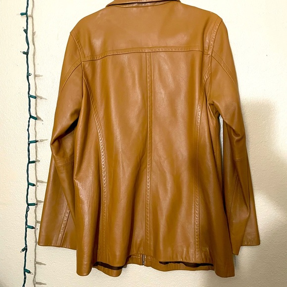 Coach Leatherware Brown Leather Jacket Large - Picture 3 of 7